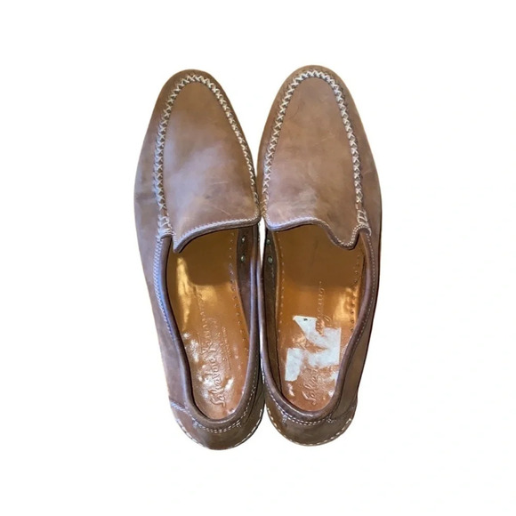 Salvatore Ferragamo Brown Leather Suede Loafers Size 8.5 AA - Picture 2 of 7